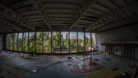 Ghostly Remains of Pripyat's Forgotten Spaces wallpaper