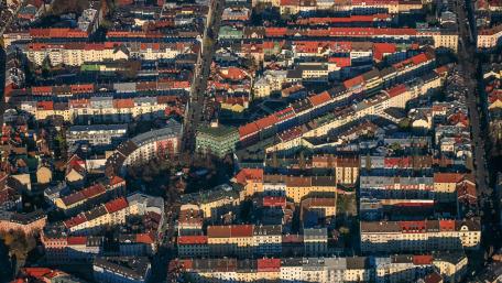 Vibrant Cityscape from Above wallpaper