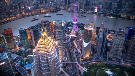 Jin Mao Tower and Shanghai Tower wallpaper