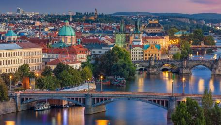 Prague from Letna Park wallpaper