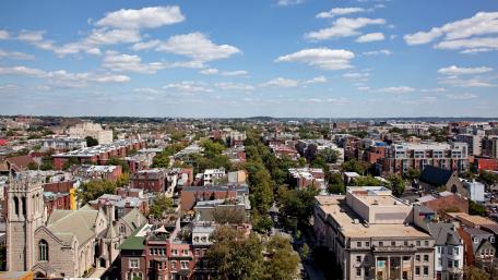 Facing East from the Top of the The Cairo in Washington, D.C. wallpaper