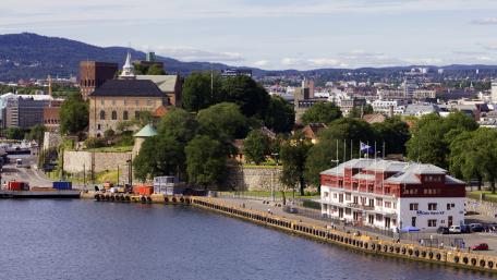 Stunning Oslo Waterfront View wallpaper