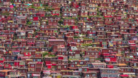 Larong Wuming Buddhist Academy dormitories wallpaper