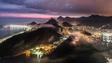 Rio de Janeiro by night wallpaper