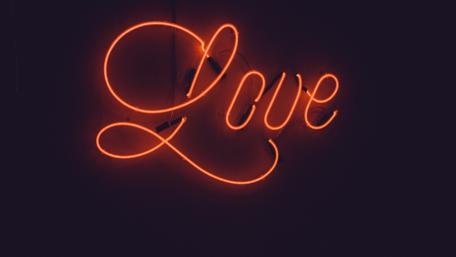 Love neon sign wallpaper