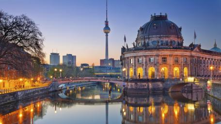 Bode Museum and Fernsehturm, Berlin wallpaper