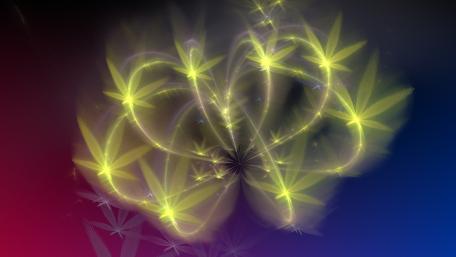 Luminous Green Fractal Symphony wallpaper