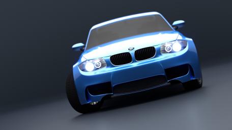 Sleek Blue BMW in Stunning Detail wallpaper