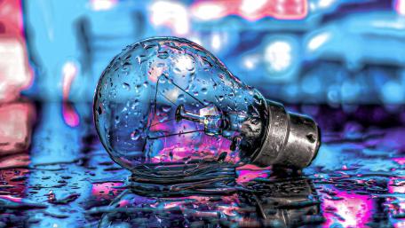 Electric Droplets Fusion wallpaper