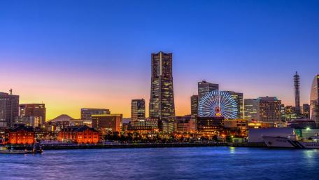 Yokohama from Osanbashi wallpaper