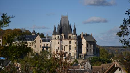 Charming Castle Amidst Scenic Landscape wallpaper