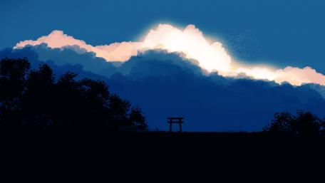 Dreamy Evening Serenity in 5K Resolution wallpaper