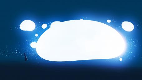Mysterious Encounter in a Dreamlike Realm wallpaper