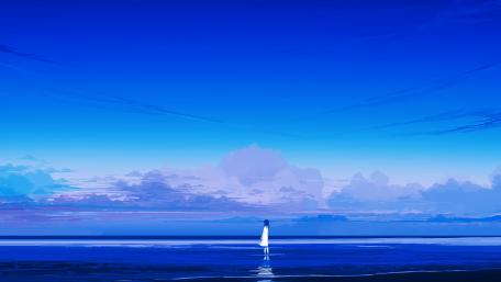 Ethereal Ocean Dreamscape wallpaper