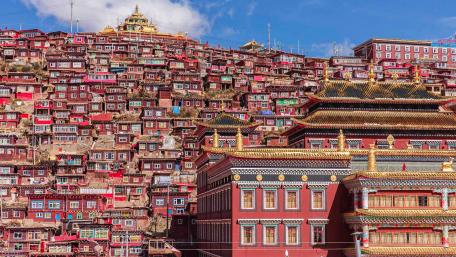 Seda Monastery Tibetan Buddhist school wallpaper