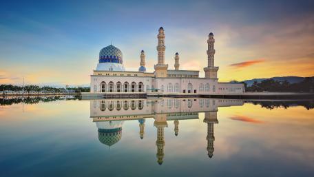 Masjid Bandaraya Kota Kinabalu (Kota Kinabalu City Mosque) wallpaper