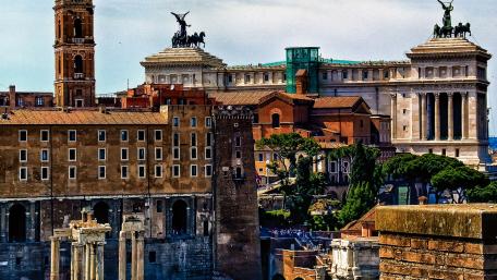 Roman Forum and Vittoriano wallpaper