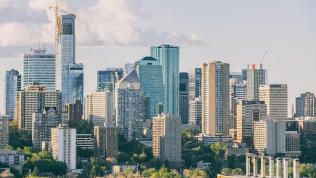 Downtown Edmontonn Skyline wallpaper