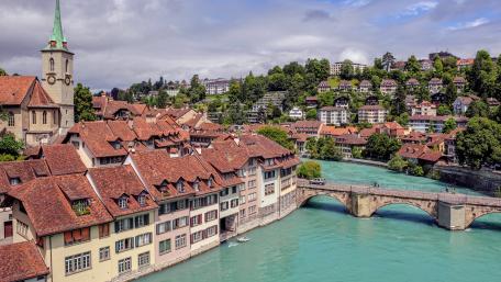 Charming Cityscape of Bern, Switzerland wallpaper