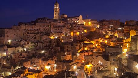 Matera by night wallpaper