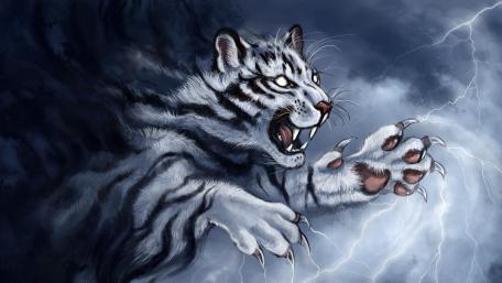 Tiger Grin  Art wallpaper