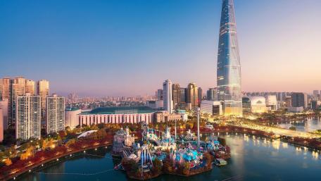 Lotte Tower, Seoul, South Korea wallpaper