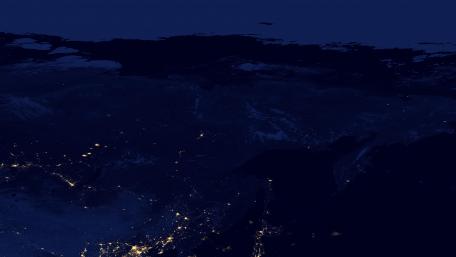 Night Lights of Eastern Russia v2012 wallpaper