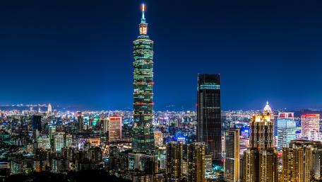 Taipei 101 skysraper at night wallpaper