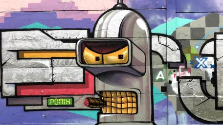 Graffiti in Budapest wallpaper