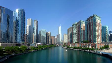 Chicago Riverwalk wallpaper