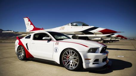 Sleek Car Meets Powerful Jet Design Showcase wallpaper