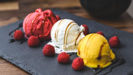 Colorful Scoops of Ice Cream Delight wallpaper