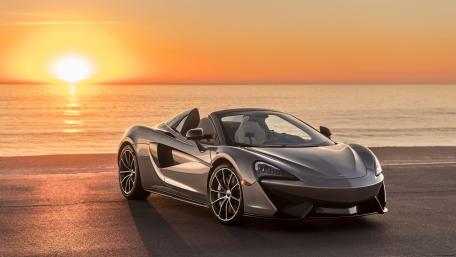 Sleek McLaren 570S Spider at Sunset wallpaper
