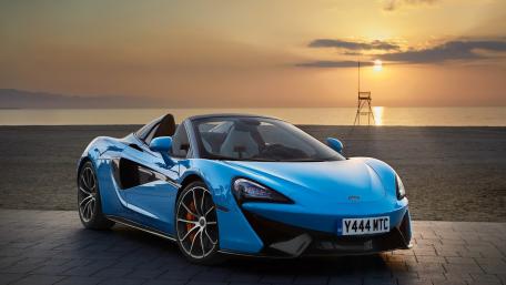 Stunning McLaren 570S Spider at Sunset wallpaper
