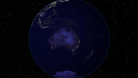 Light and Dark Image Pair: Australia and Oceania (Night) wallpaper