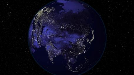 Light and Dark Image Pair: Asia (Night) wallpaper