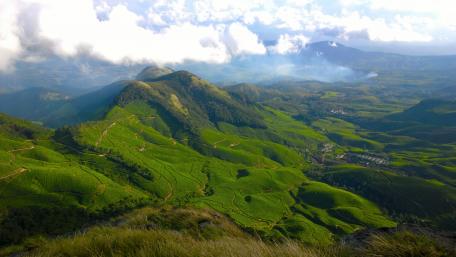 Majestic Highland Valleys Bathed in Sunlight wallpaper