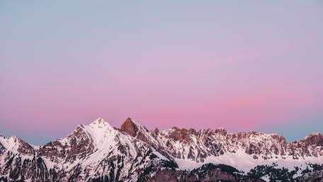 Alpine Glow at Dusk wallpaper