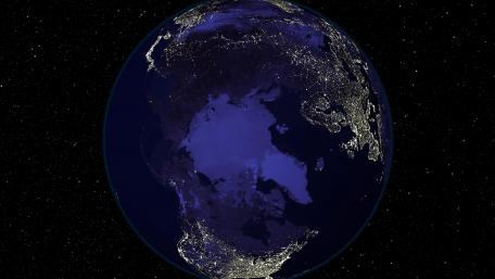 Light and Dark Image Pair: North Pole (Night) wallpaper