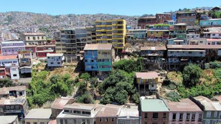 Old town of Val Paraiso wallpaper