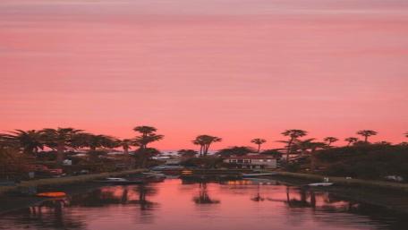 The beauty of the setting sun wallpaper