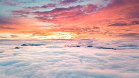 Clouds above wallpaper