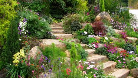Flower garden wallpaper