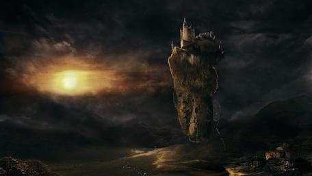 Castle in the sky wallpaper