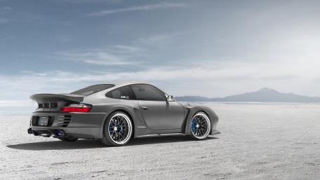 Porsche 911 GT2 in a Serene Vista wallpaper