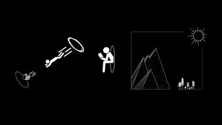 Minimal portal wallpaper