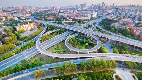 Interchange in Tianjin, China wallpaper
