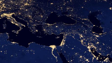 Night Lights of the Southeastern Europe, the Caucasus & the Levant wallpaper