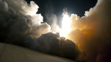 A Majestic Space Shuttle Launch Experience wallpaper