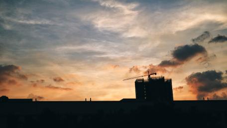 Dawn Cityscape Over China wallpaper